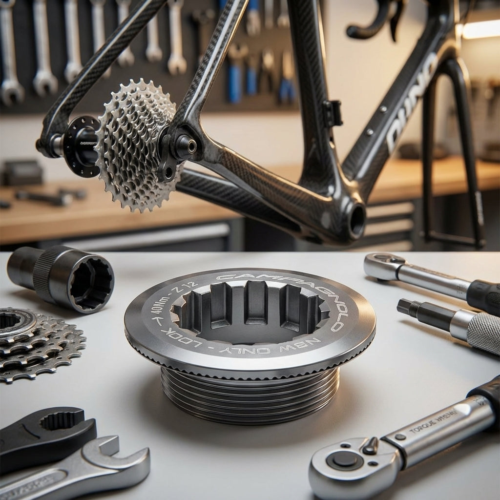 Campagnolo N3W Verschlussring Z12 für 11-fach+ Fahrradkassette, Montage.