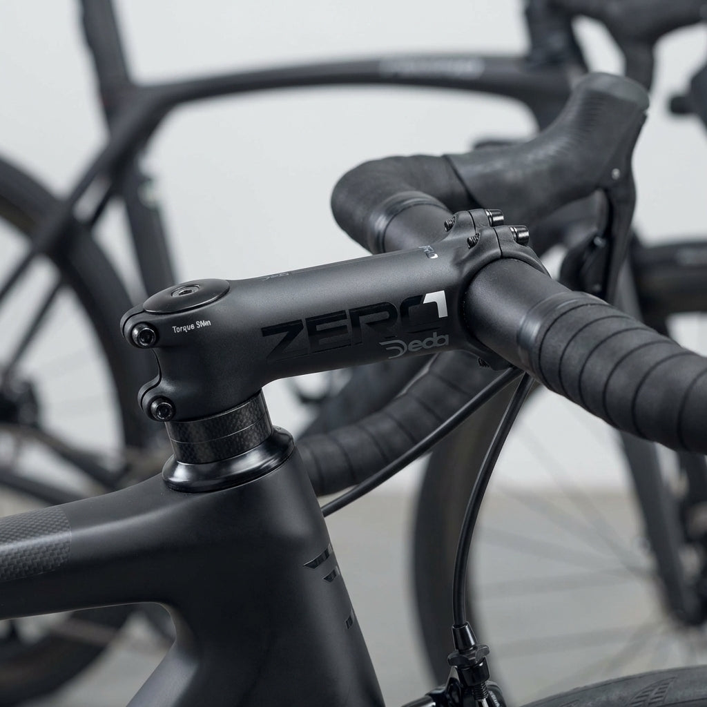 Deda Vorbau Zero1 OS 70mm schwarz, Aluminium Rennrad Gravelbike Lenker Vorbau, präzise Fahrradkomponente für Performance.