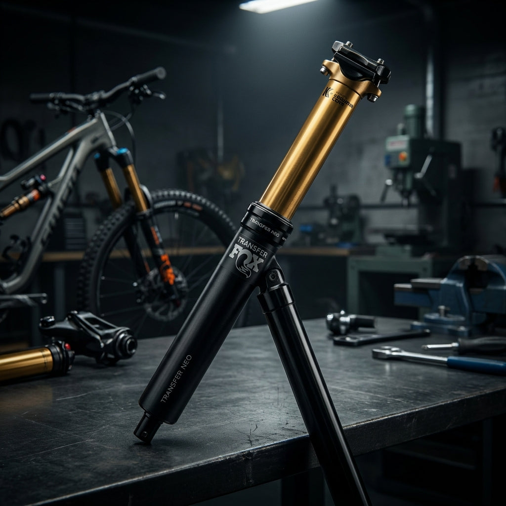 FOX Transfer Neo Upper Post 34.9 Kashima 175mm für MTB. Präzise Teleskopstützen-Oberteil mit goldener Kashima-Beschichtung.