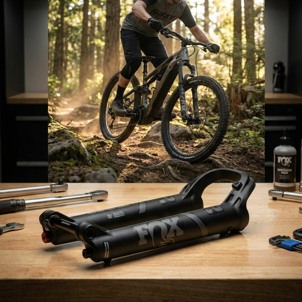 FOX Service Set: 2022 Fox E-SUV (34) 27.5" Lower Leg Assembly matt. Original Ersatzteil für E-MTB Federgabel Wartung.