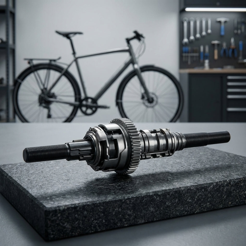 Shimano Alfine SG-S7001-8 Achseinheit 187 mm für Nabenschaltung an Trekking- und City-Bikes.
