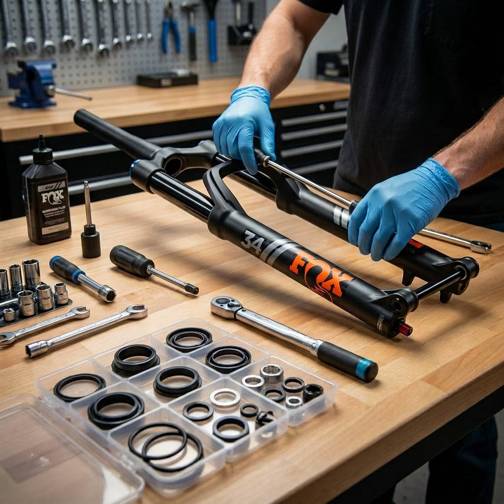 FOX Service Set 2017-018 34 29in für Federgabel Wartung. Präzises Kit für optimale Mountainbike Performance.