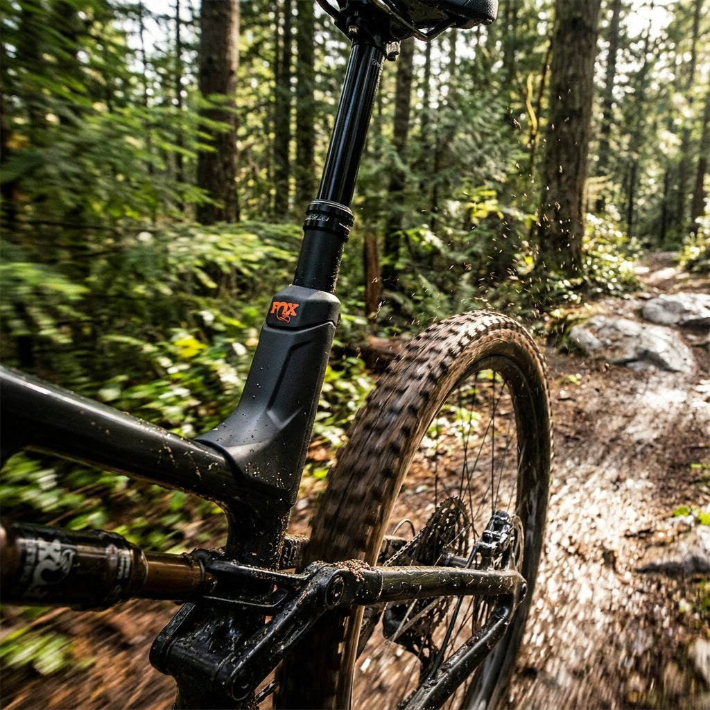 FOX Transfer Neo Motor Cover 34.9 schützt Sattelstütze vor Schmutz & Wasser. MTB E-Bike Zubehör für lange Lebensdauer.