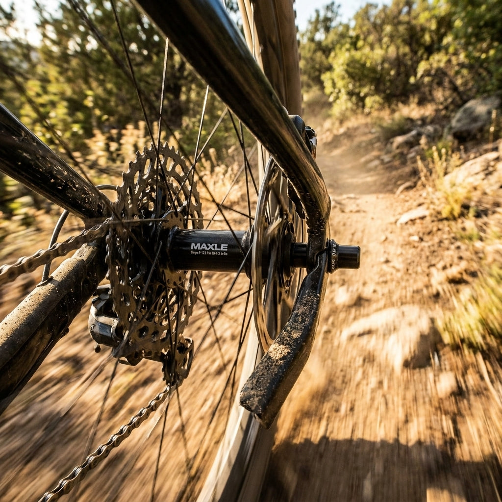 SRAM Maxle Stealth Steckachse M12x1.5. Leichte, steife Hinterradachse für Mountainbikes, 142mm/170mm. Präzision & Kontrolle.