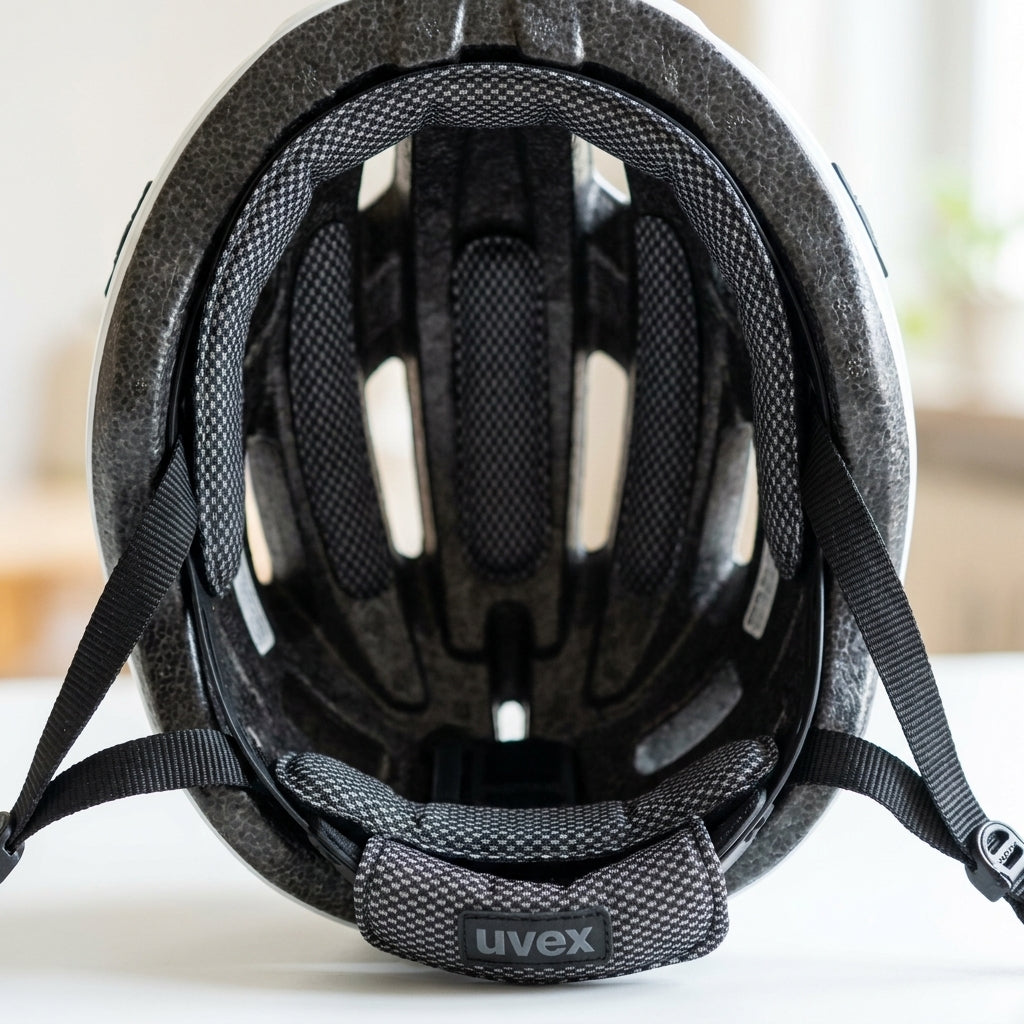 uvex Ersatzpolster-Set für Fahrradhelm i-vo CC/City, atmungsaktiv, waschbar, inkl. Kinnpolster.