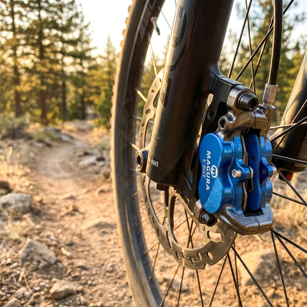 Blauer Scheibenbremsbelag Sinter 010 organisch für Magura E-Bike. Top Performance und Sicherheit für dein Fahrrad.
