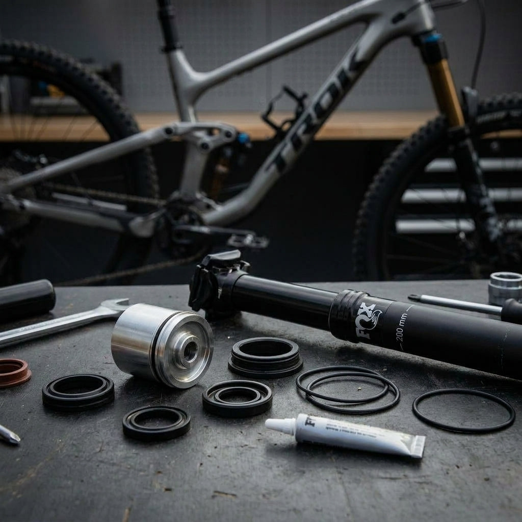 FOX Service Set Piston 200mm für Transfer Sattelstütze. Wartungskit zur Wiederherstellung präziser Funktion und Langlebigkeit.