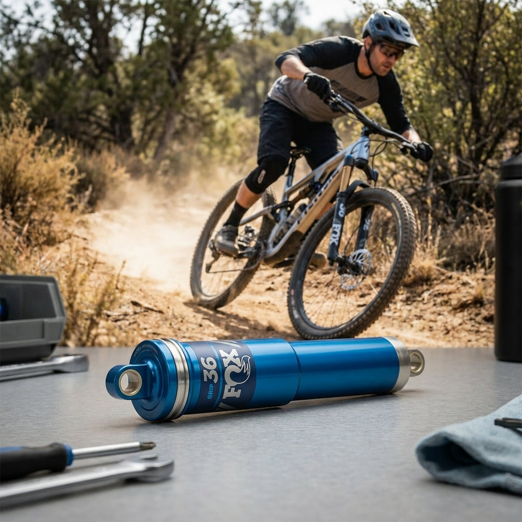 FOX Service Set 36 GRIP X Kartusche Blue. Wartungskit für FOX 36 Federgabeln. Stellt präzise Dämpfung und Performance wieder her. Mountainbike.