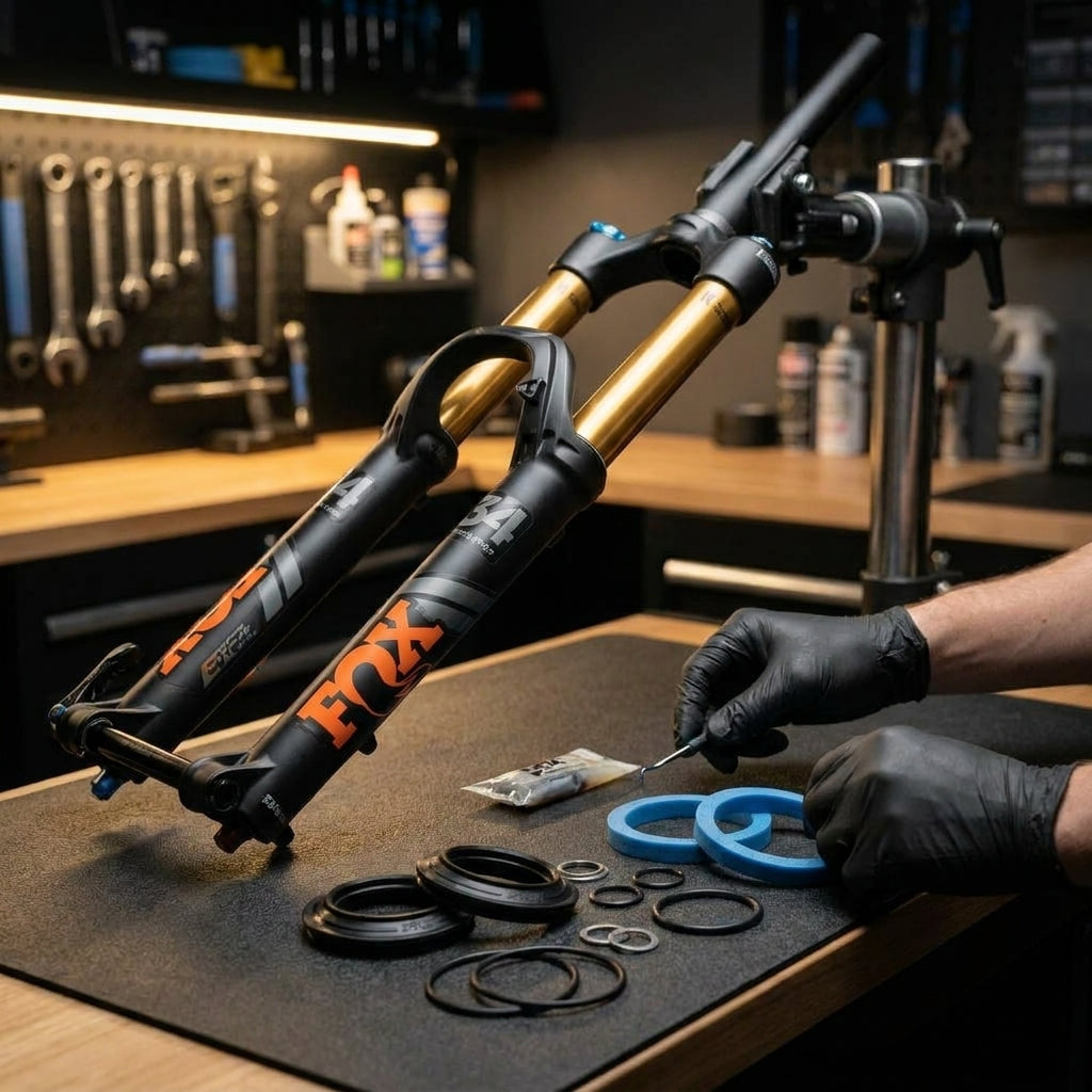 FOX Service Set 34 Federgabel Wartung. Präzise Dichtungen für FOX 34 29" 150mm Kashima Mountainbike Gabel.