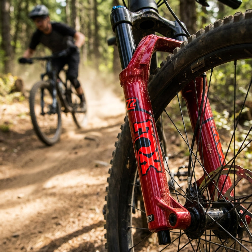 FOX Decal Kit Marzocchi Z2 Gloss Red. Hochwertiger Federgabel-Schutz & Styling für Mountainbikes. Langlebig, UV-beständig.