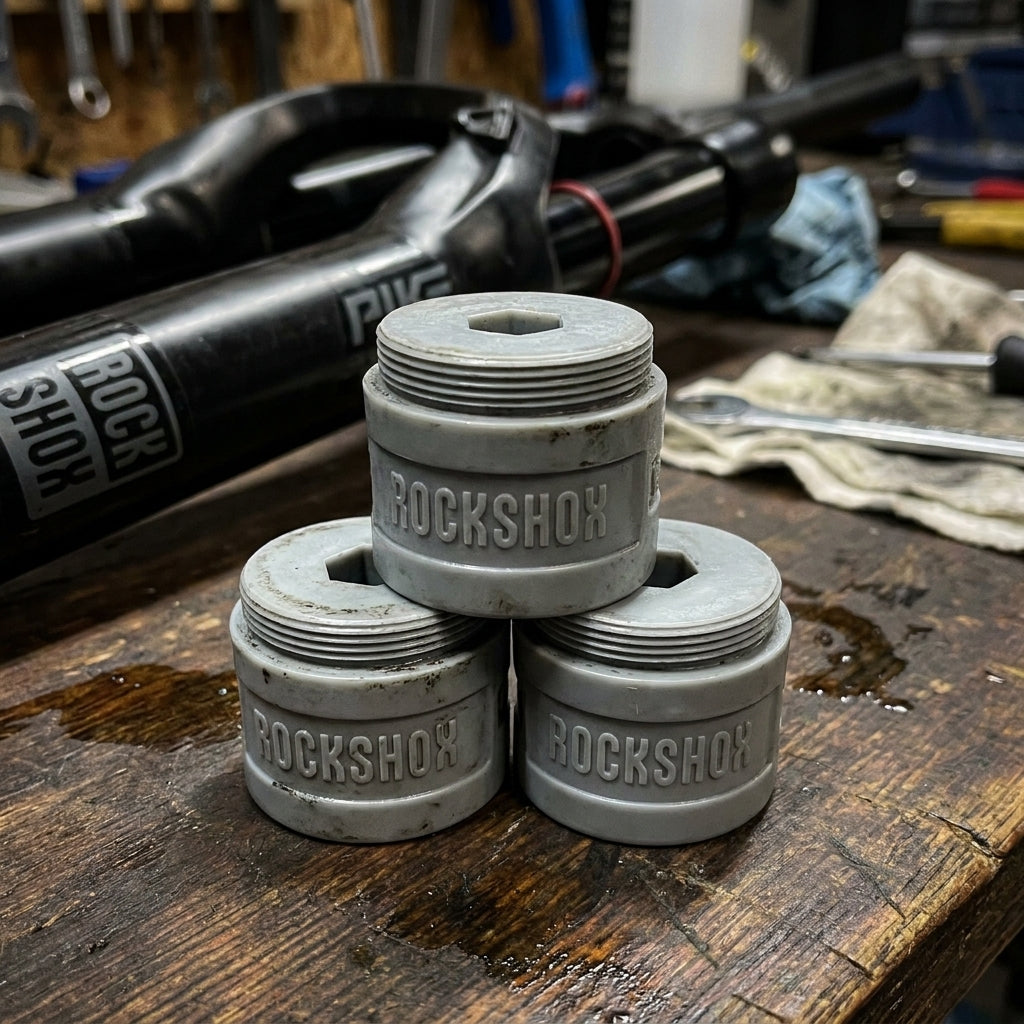 Rockshox Bottomless Tokens für Federgabeln: Pike, Boxxer, Lyrik, Yari. Tuning-Spacer für optimierten Federweg und Performance.