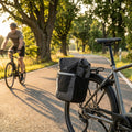 Racktime Talis Plus Fahrradtasche schwarz grau, Snapit Adapter, erweiterbar. Ideal für Radtouren, Pendler. Sicher, praktisch, vielseitig.