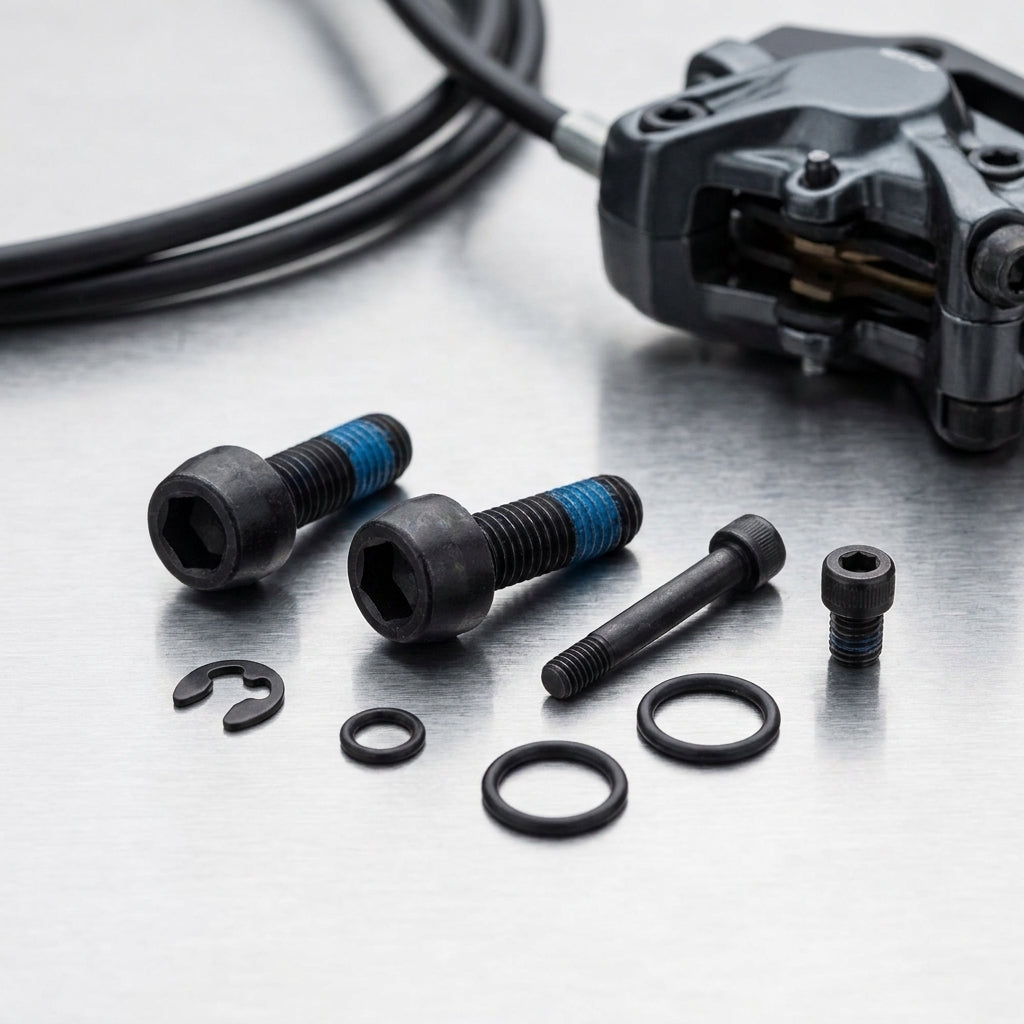 SRAM Level TL/T/Bronze Fahrrad Bremskolben Kit mit O-Ringen, Dichtungen, Schrauben auf Metall.