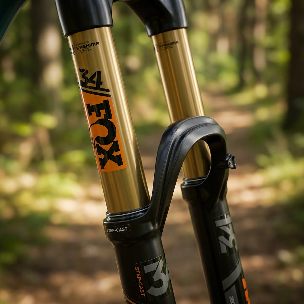 FOX Service Set 34 SC 120 Kashima matt für präzise Federgabel-Wartung, optimiert für Mountainbike Performance und Langlebigkeit.