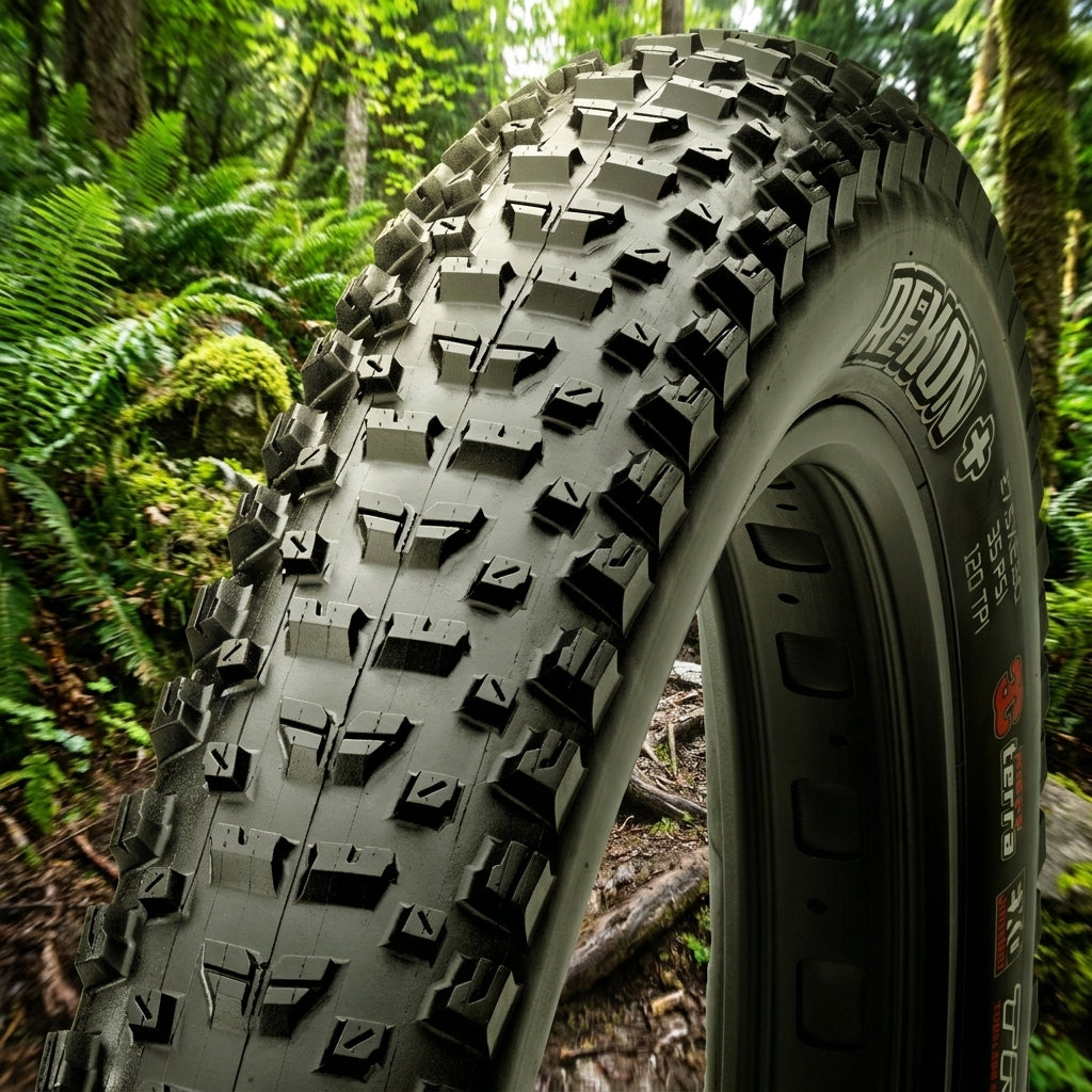 Maxxis Rekon WT TLR Mountainbike Reifen, 27.5x2.60 Zoll, schwarz. Vielseitiger All Mountain Trail Fahrradreifen.