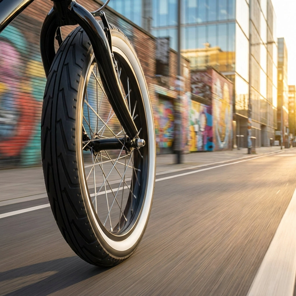 Michelin City'J Access Line 20x1.75 Jugendfahrradreifen schwarz/weiß. Sicherer und komfortabler Stadtreifen für Kinder und Jugendliche.