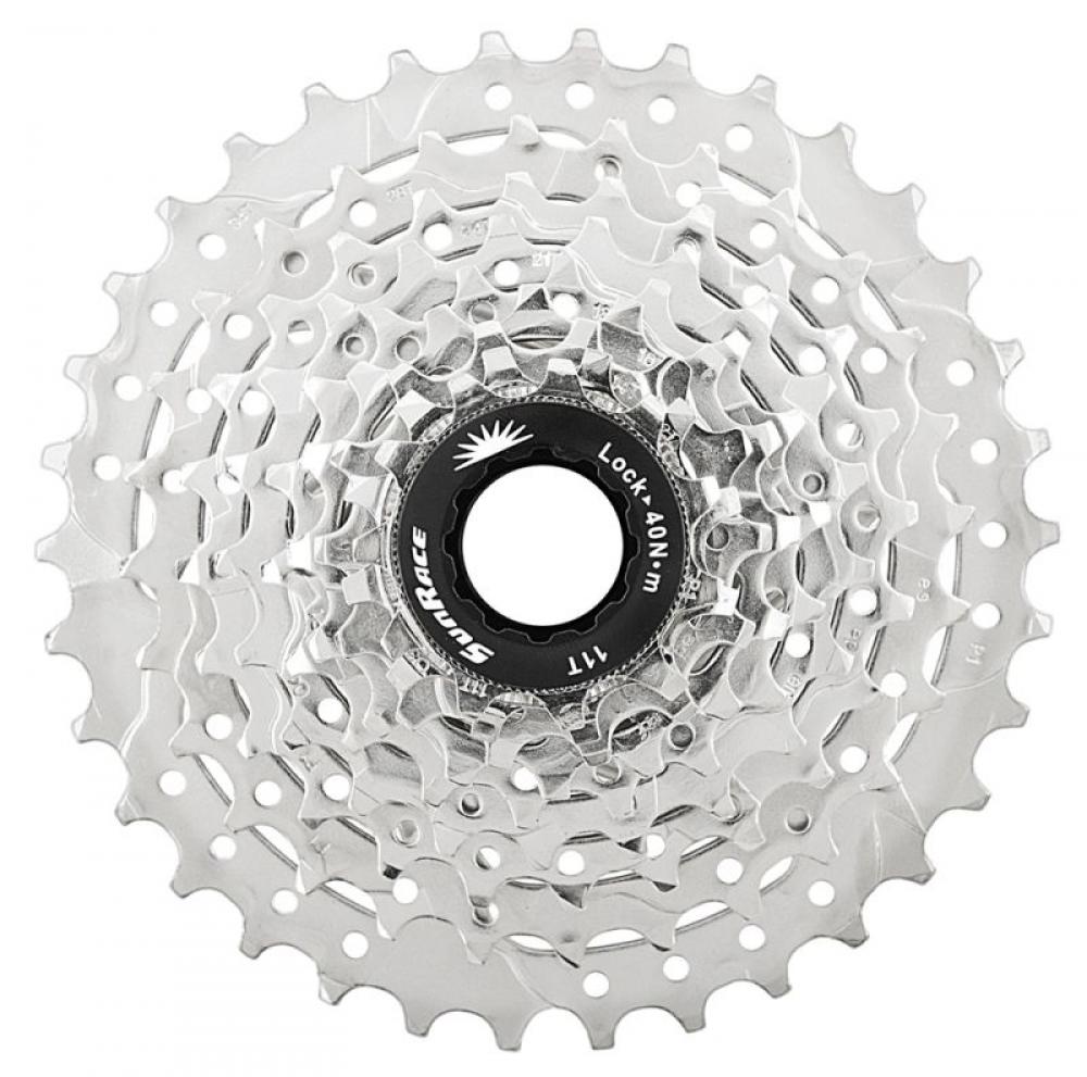 SunRace Kassette CSM980 9-fach 11-40z MTB silber für Sram/Shimano.