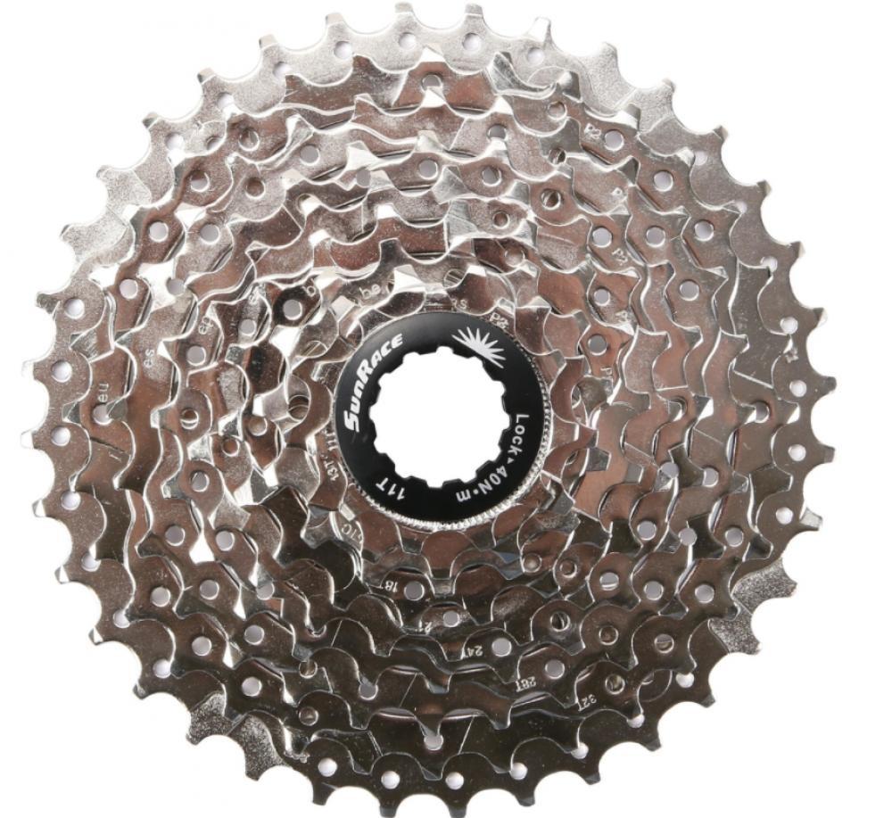 Sunrace Zahnkranzkassette 9 FACH 11-36 Zähne NICKEL für Fahrräder
