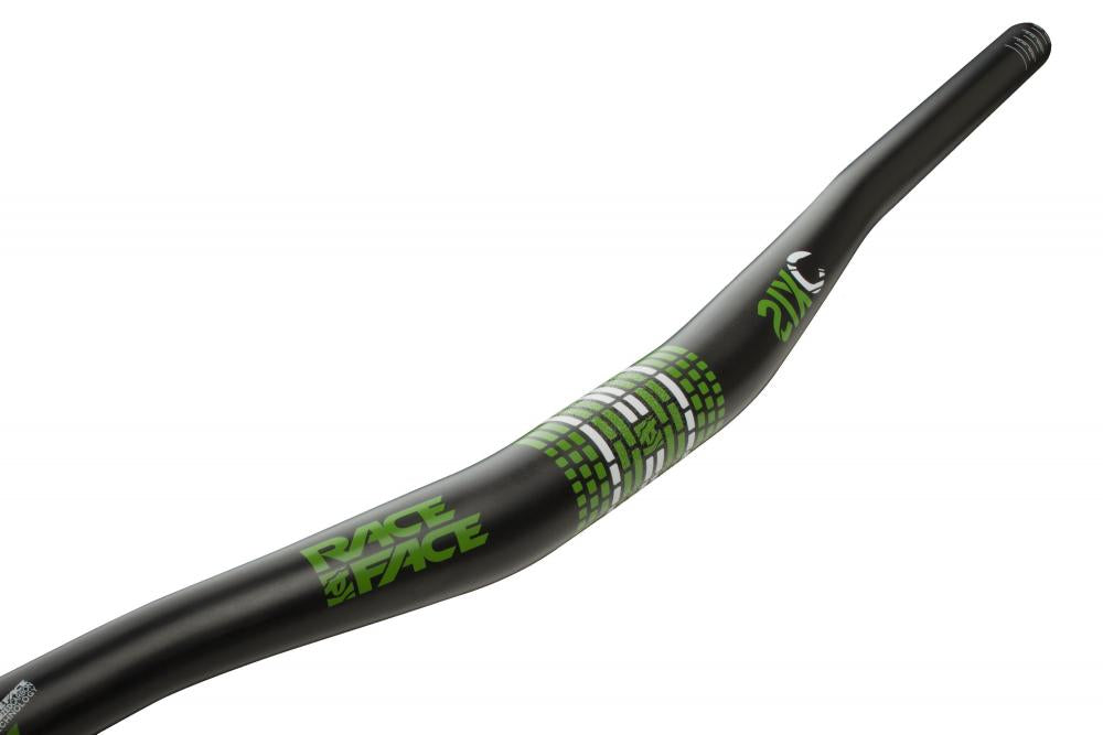 Race Face SixC DH Riser Lenker, 31.8, 785x19mm, matte UD Carbon/Green - maximale Kontrolle im Downhill