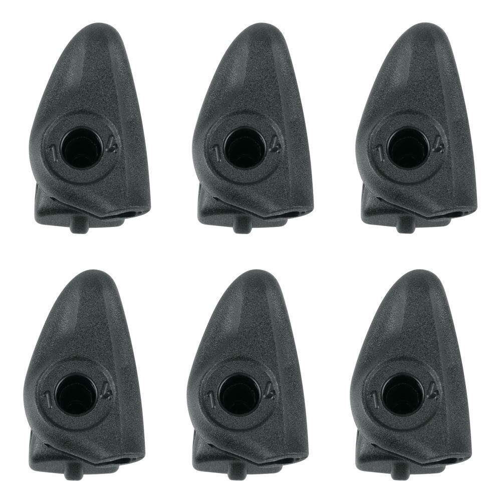 SKS Zeta 3 Links Schutzblechhalter, 6-er Set, 360° drehbar, passend für Pegasus Premio Modelle, schwarz