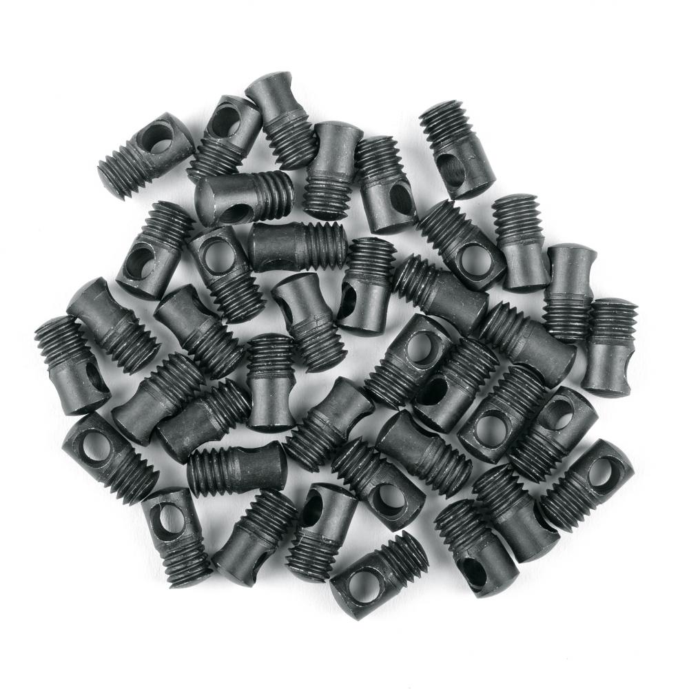 SKS Schutzblech-Bolzen Nr. 70 V2A, schwarz, 40er Set Edelstahl M6 Gewinde, 11,5 x 8 mm, ideal für Schutzblechmontage, kompatibel mit SKS MS-Sechskantmuttern