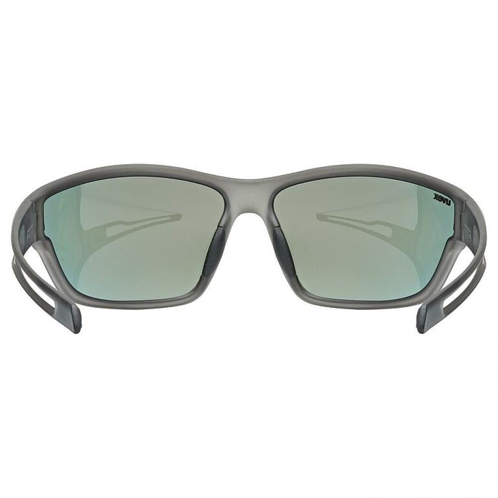 uvex Sportstyle 806 Sportbrille smoke matt mirror red - S3, 100% UV-Schutz, Soft-Nasenpads