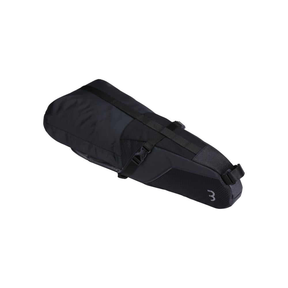 BBB Cycling fahrradsatteltasche Seat Sidekick 16x16x44cm 10L schwarz - große Bikepacking-Satteltasche