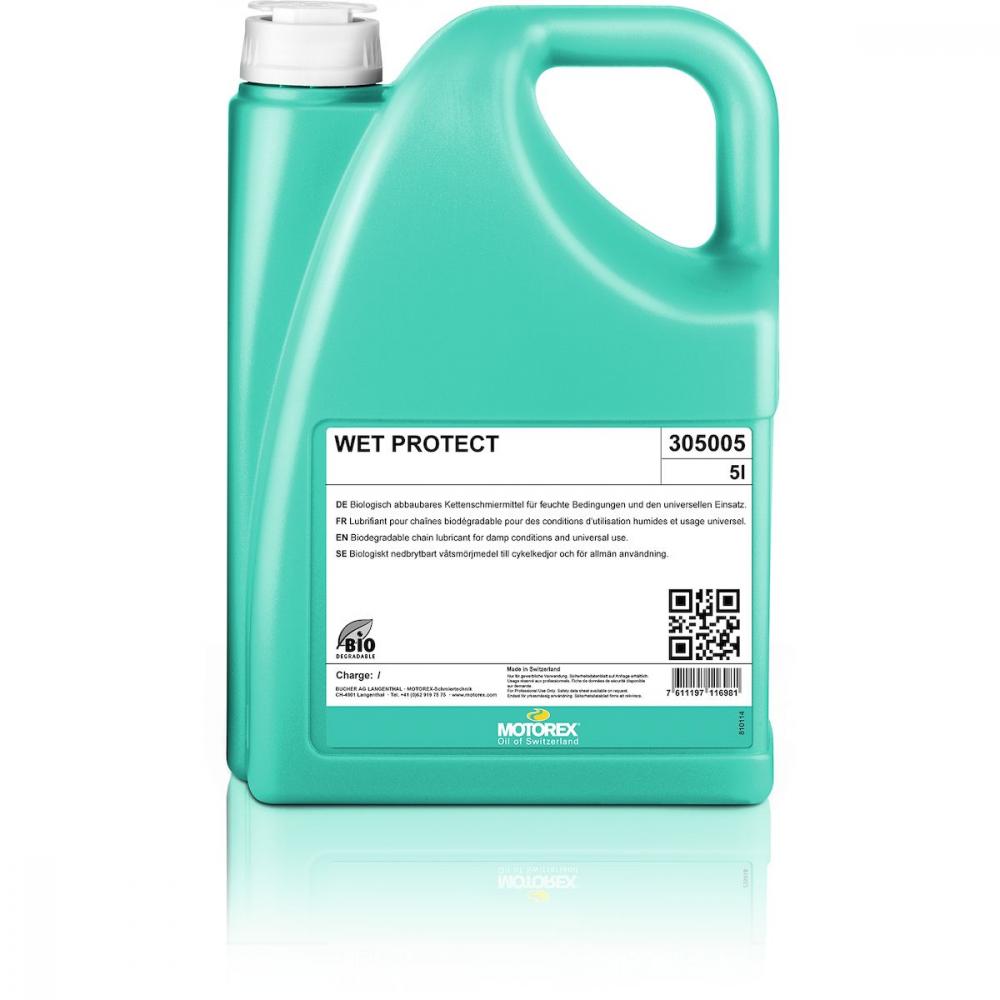MOTOREX CHAINLUBE WET CONDITIONS Kettenöl 5 Liter - Biologisch abbaubar, stark wasserabweisend