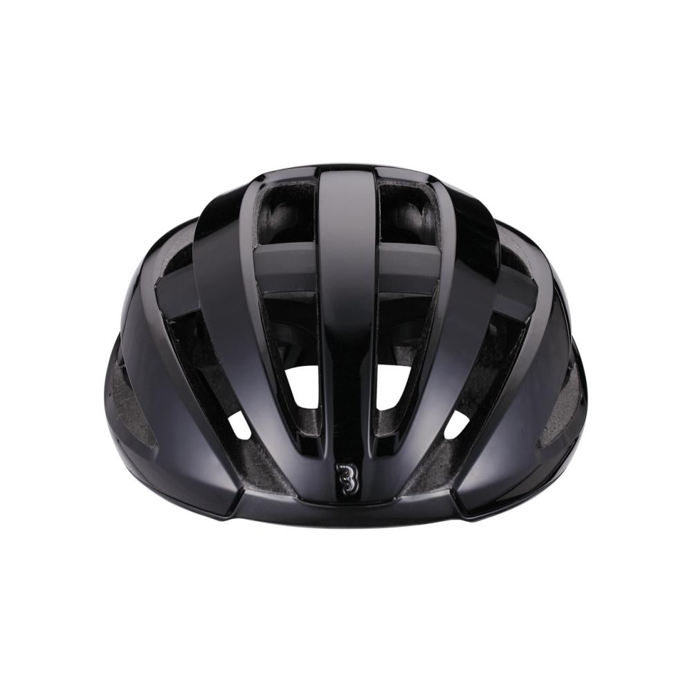 BBB Cycling Helm Maestro L schwarz glanz - sicherer Rennradhelm mit Top-Belüftung