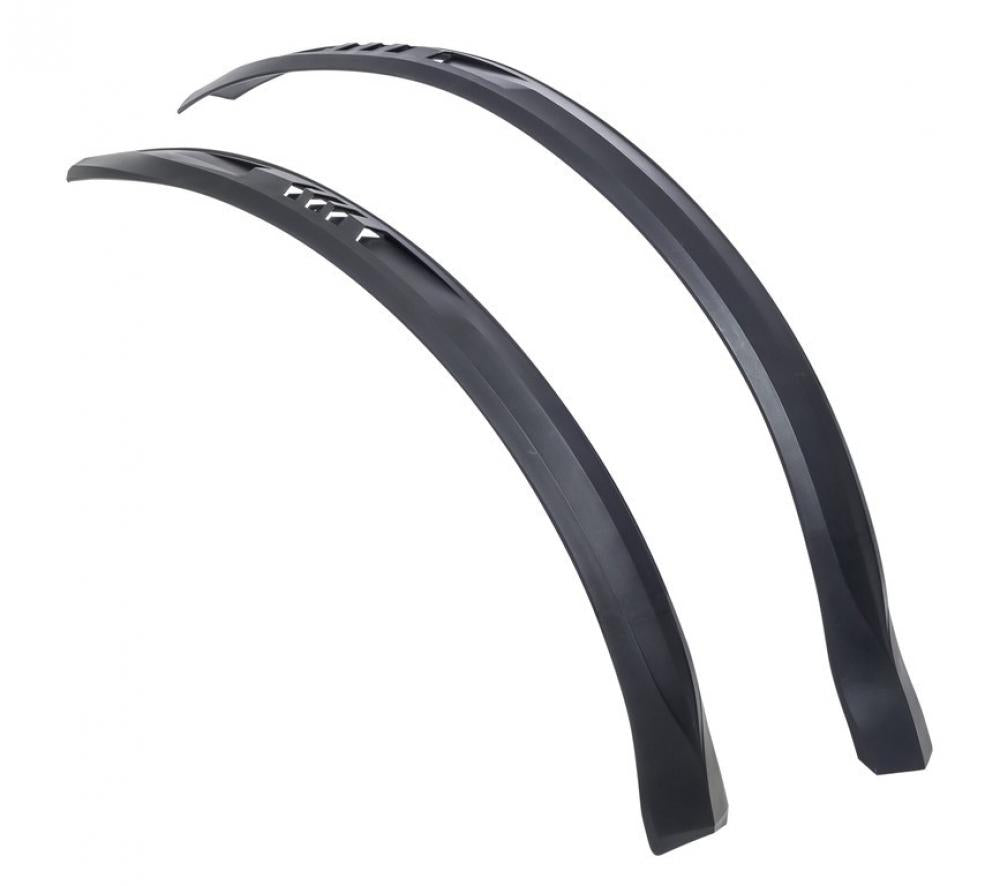 Hebie Schutzblechset Viper S, schwarze Steckbleche für MTB 26-29 Zoll, mit Spritzschutz.