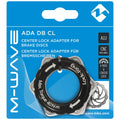 M-WAVE ADA DB CL Centerlock Adapter schwarz für Fahrrad Scheibenbremsen, ALU CNC, 6-Loch auf Centerlock.