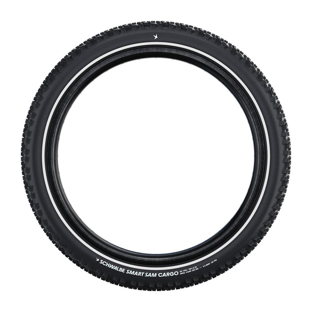 Schwalbe DRAHTREIFEN SMART SAM CARGO Performance 60-406 Schwarz - robuster Lastenrad-Reifen