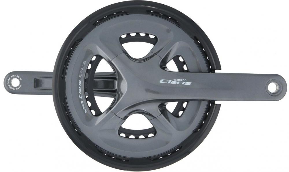 SHIMANO Kurbelgarnitur CLARIS FC-R2000 Kurbelgarnitur - 8-fach, 175 mm, 50-34 Zähne, 34 Zähne