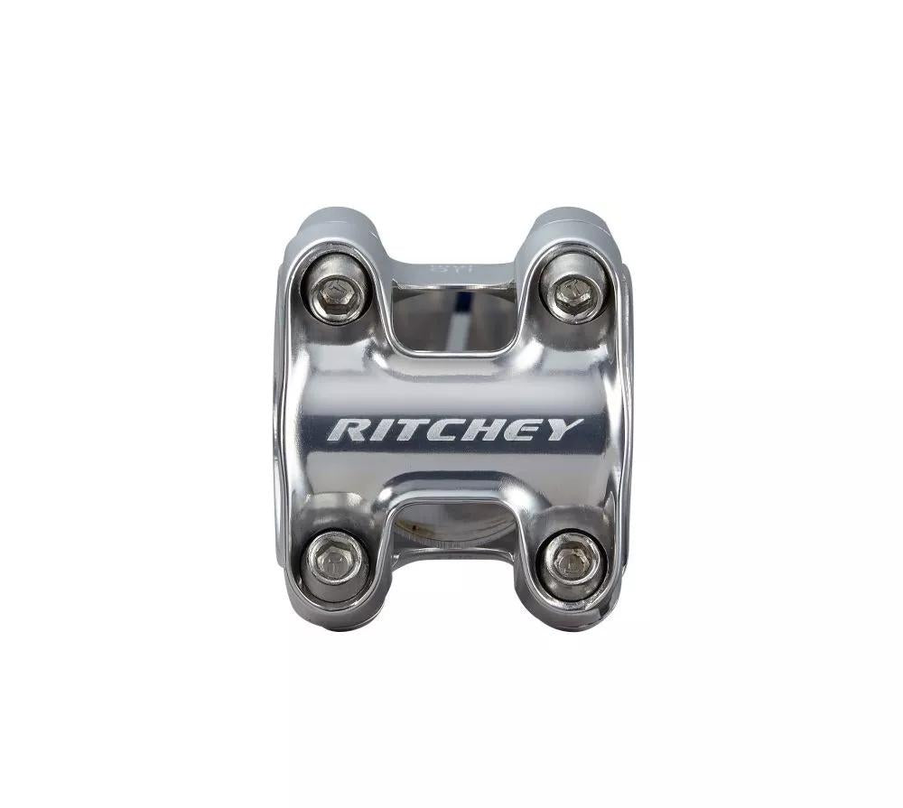 Ritchey Classic 4Axis Vorbaulenkerkappe, 31,8 mm, hochglanzpoliertes Silber, kompatibel mit C220 und Toyon Vorbauten, leichtes Aluminium
