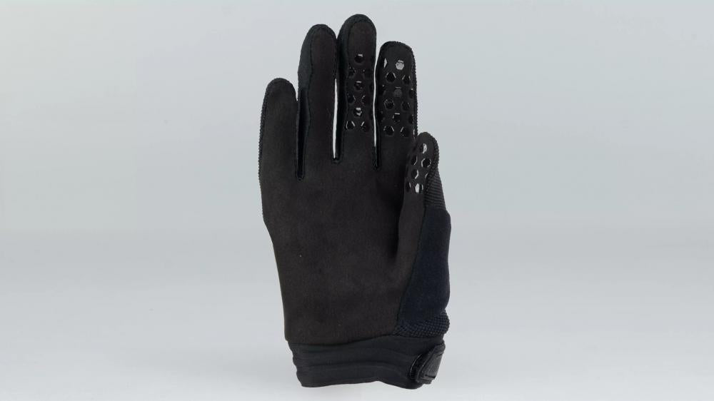Specialized TRAIL Handschuh LF YTH BLK L BLACK - robuster MTB Langfinger Handschuh für Kids - Handschuh Langfinger