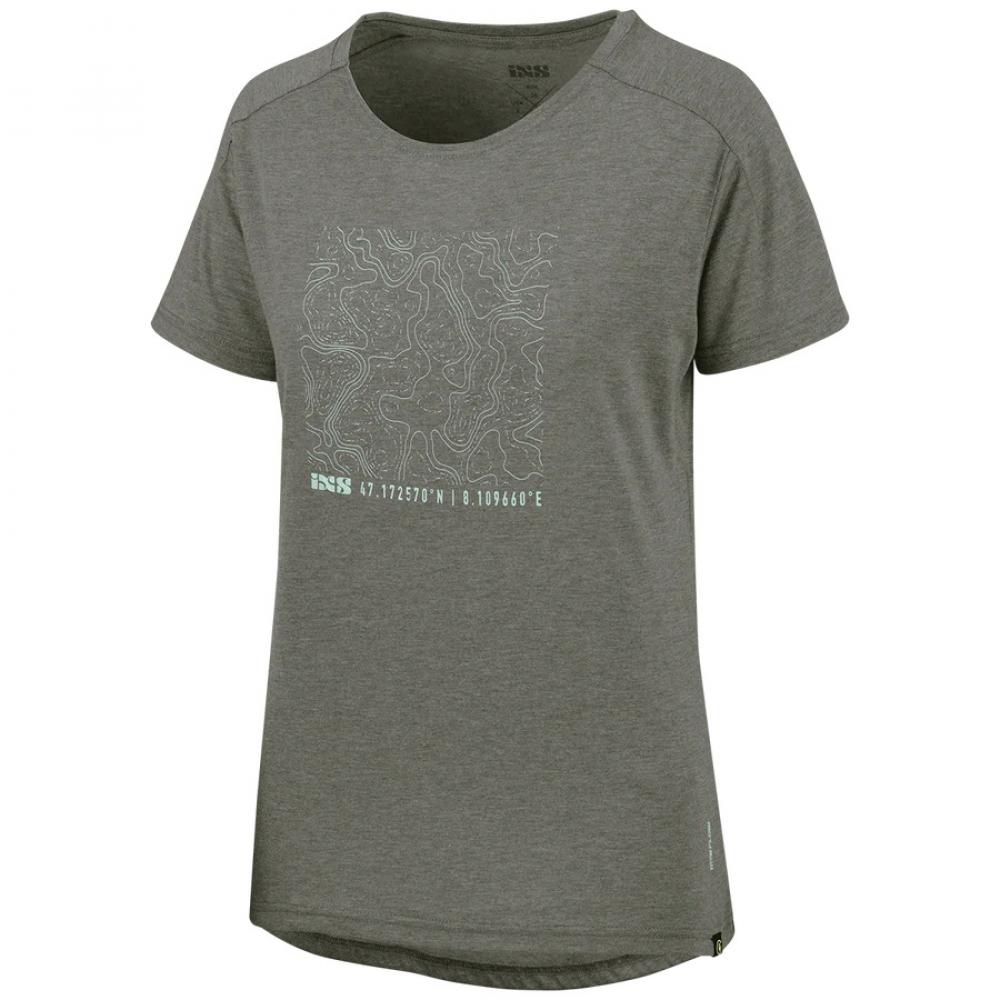 IXS Sports Division iXS Flow Girls Contour Tech KS graphite - funktionelles MTB Tech Tee für Girls