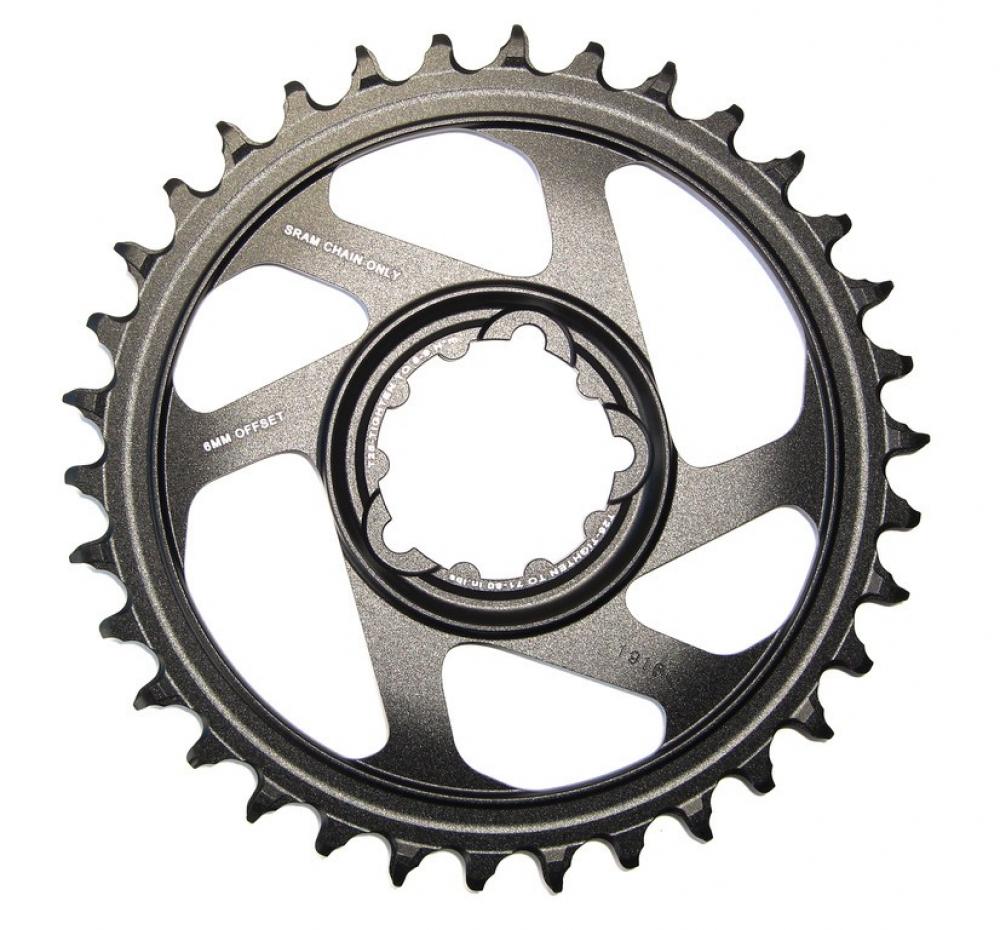 SRAM Kettenblatt X-Sync Eagle 30T / 6 mm / Aluminium / schwarz - 6 mm, schwarz