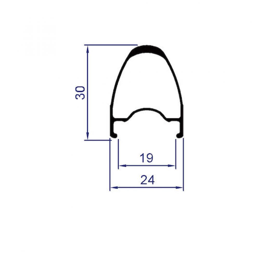 Vision Laufradsatz Trimax 30 KB Clincher 622x19 mm Schwarz - leichter Allround-Performance-Laufradsatz