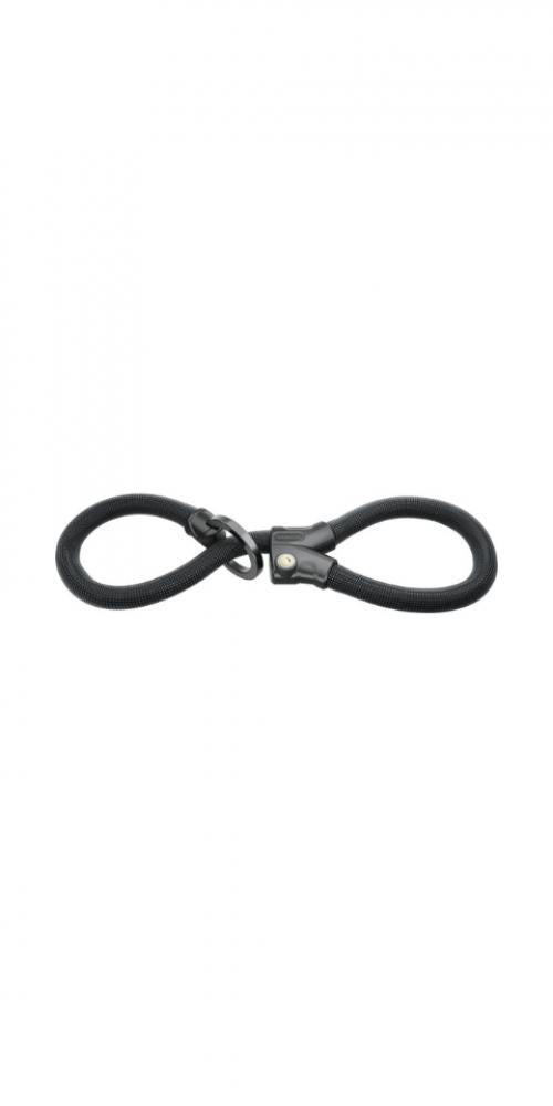 ABUS Infinity Loop 1806/140 Kettenschloss - 140 cm, Ø6 mm, Double-Loop, IvyTex, Sicherheitslevel 6, schwarz
