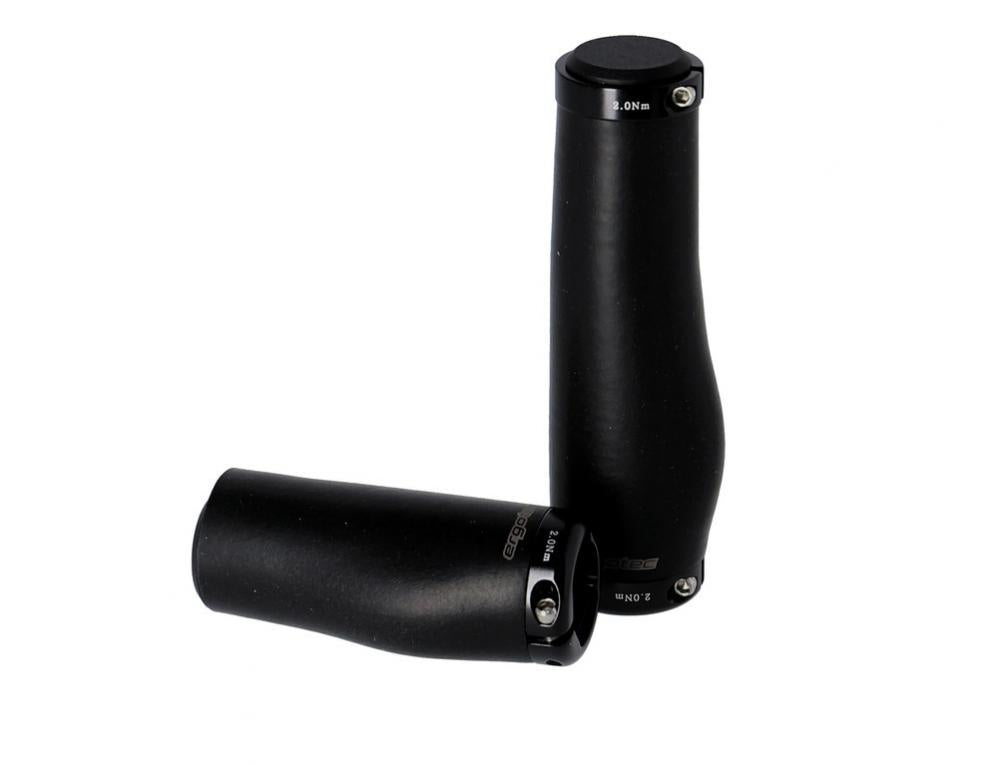 Ergotec MTB-ATB-Griffe Kyoto Silicon/Alu, 130/90mm per Paar schwarz