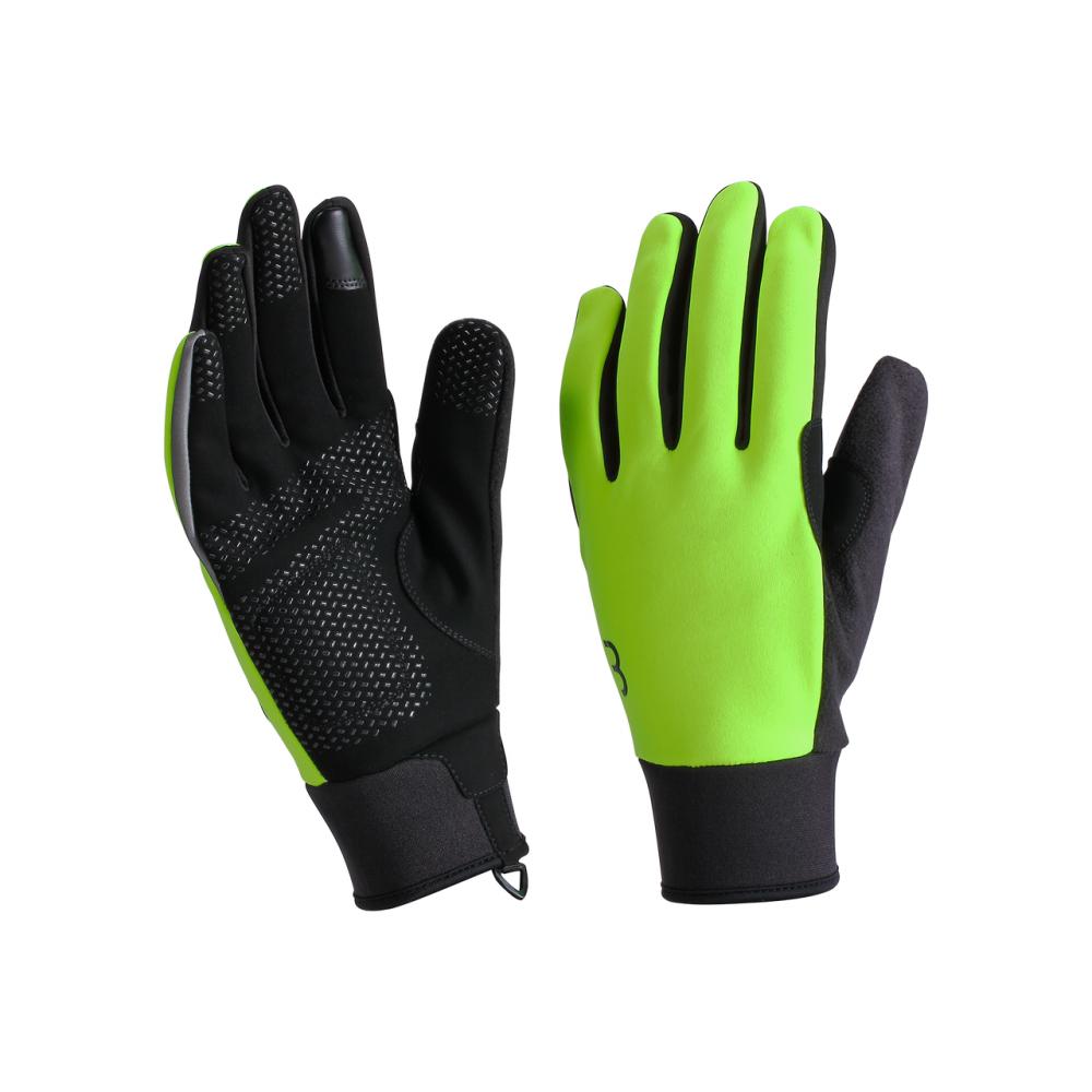 BBB Cycling BBB winterhandschuhe ControlZone L neon - leichter Softshell-Handschuh für milde Wintertage