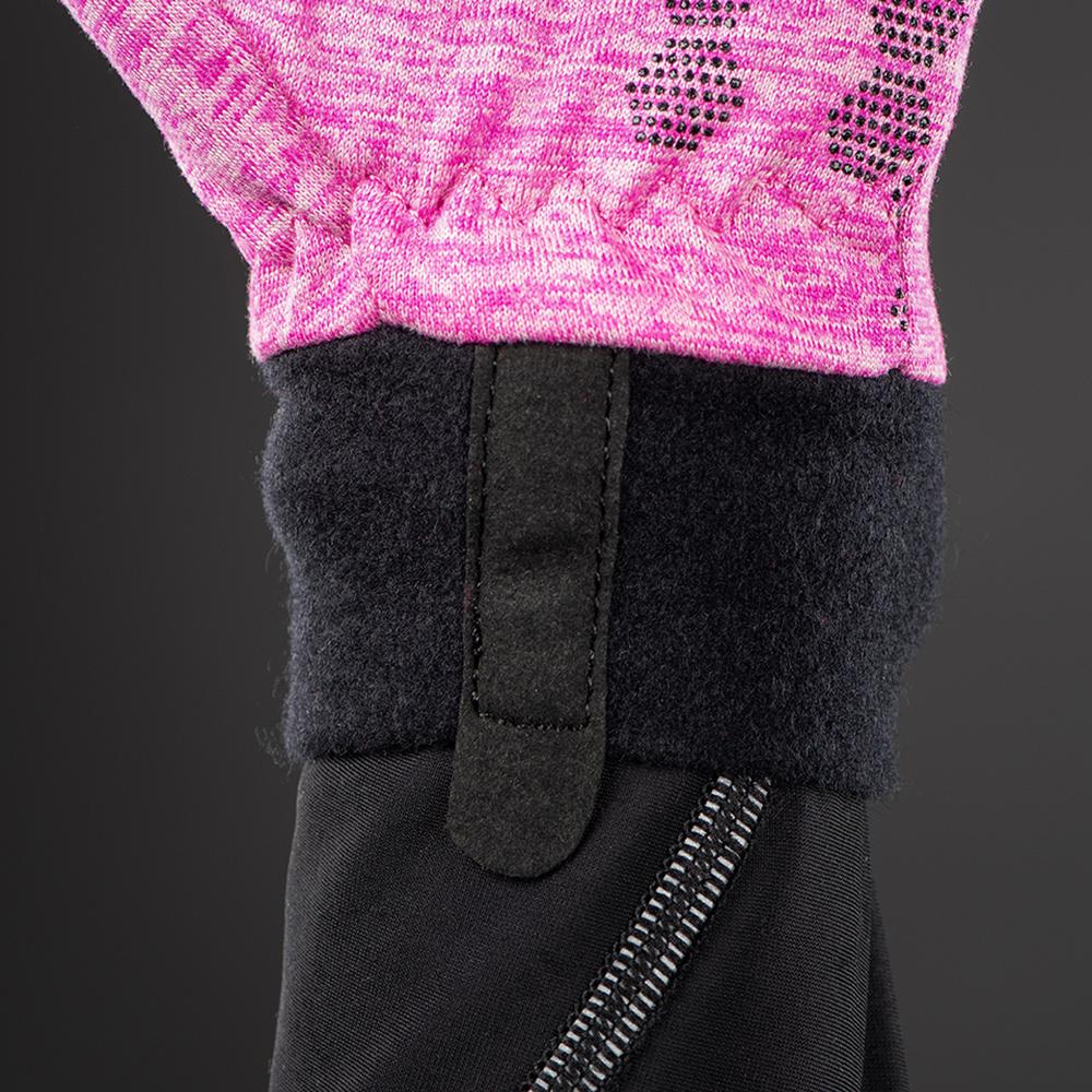 CHIBA Allround Light - Radhandschuhe Polartec-Fleece pink, Touchfinger, Gr. S