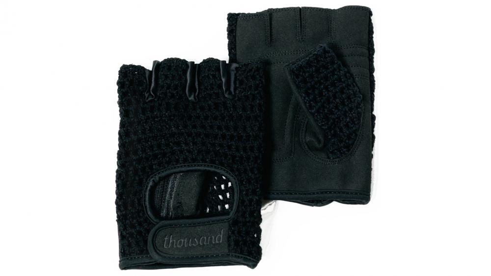Thousand Courier Gloves Black S - Fahrradhandschuhe für Pendler, atmungsaktiv, rutschfest, stoßdämpfend, Größe S, leichtes Gewicht