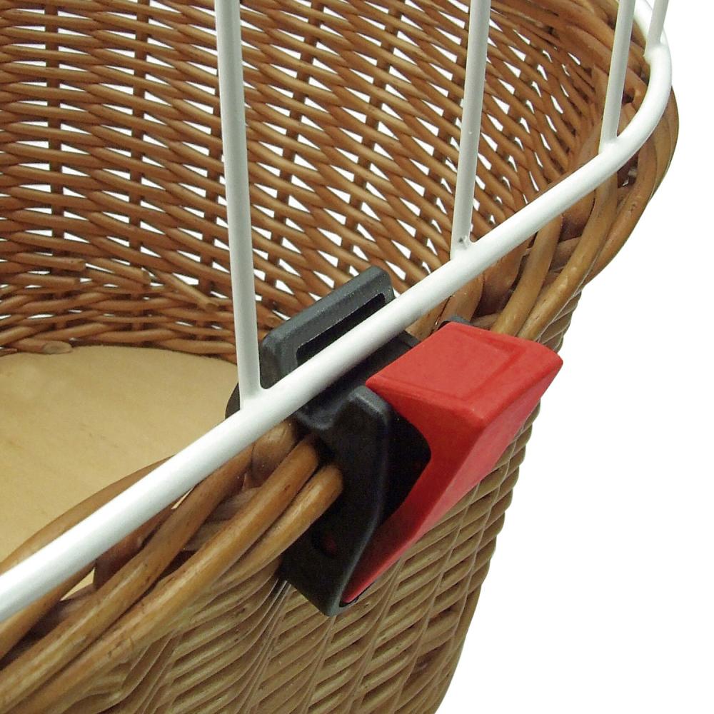 KLICKfix Doggy Basket Plus Hundekorb 36x52x46 cm, KorbKlip, stabiler Fahrradkorb für Hunde