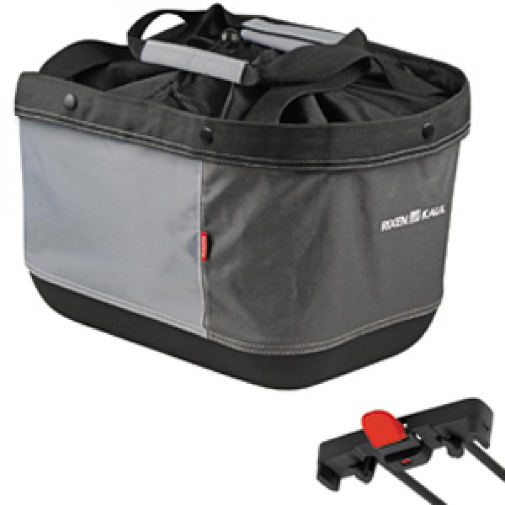 KLICKfix Fahrradkorb Alingo GT grau 24x41x29 cm