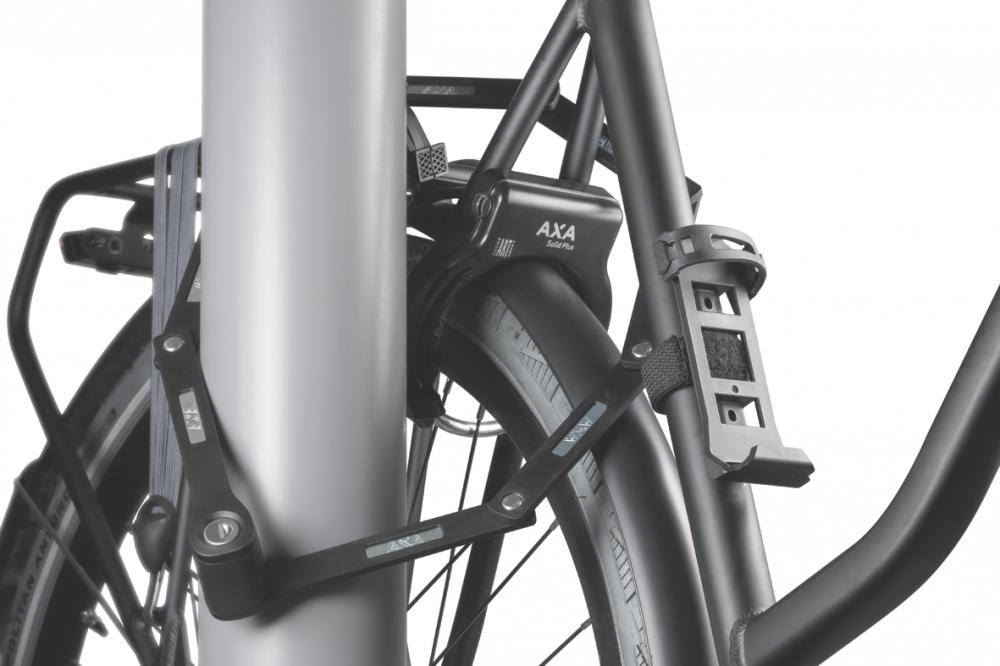 AXA Halterung Fold Lite 80 - Stabile Faltschloss-Halterung für sichere Montage am Fahrrad - Befestigungsadapter