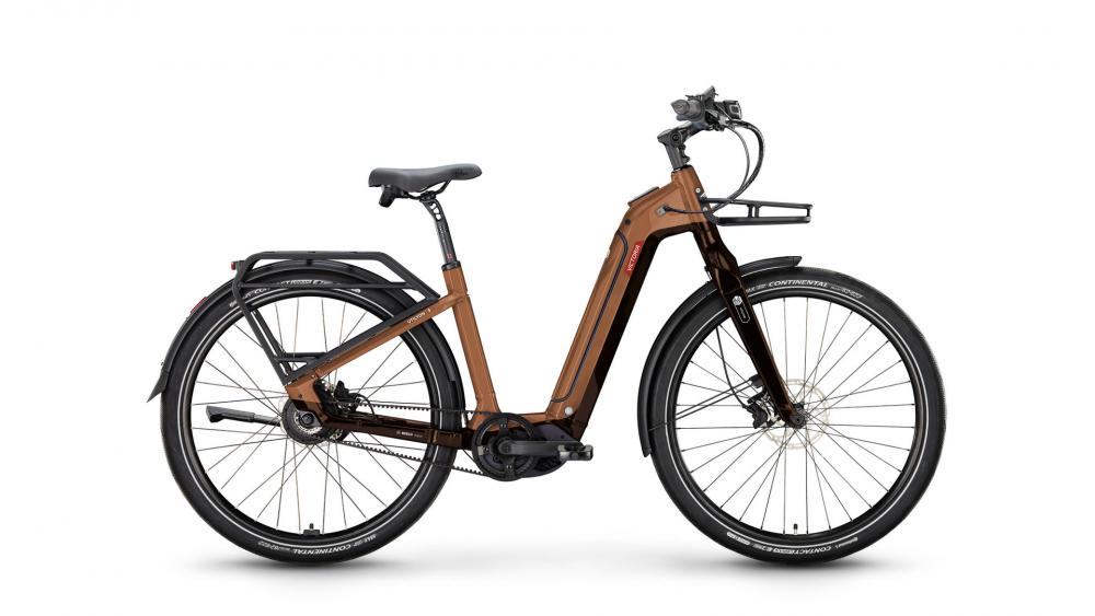 VICTORIA Elektro-Urbanrad "UTILYON 3" (#1), Wave, 29", cappuccino brown, ENVIOLO "HD" stufenlos, 48cm