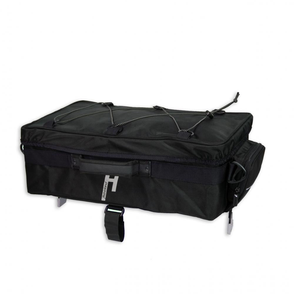 Haberland Topcase Touring Max schwarz - geräumige Gepäckträgertasche für Touring & Alltag