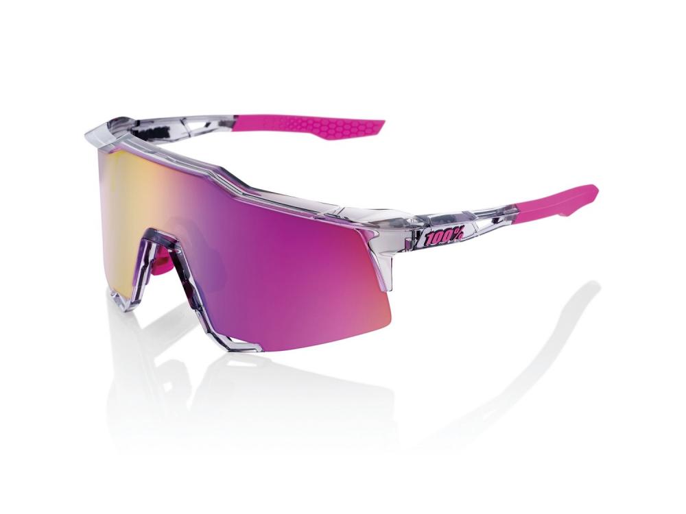 100% Speedcraft - Mirror Lens unis Tokyo Nights / Transl. Grey - maximale Performance & Sicht