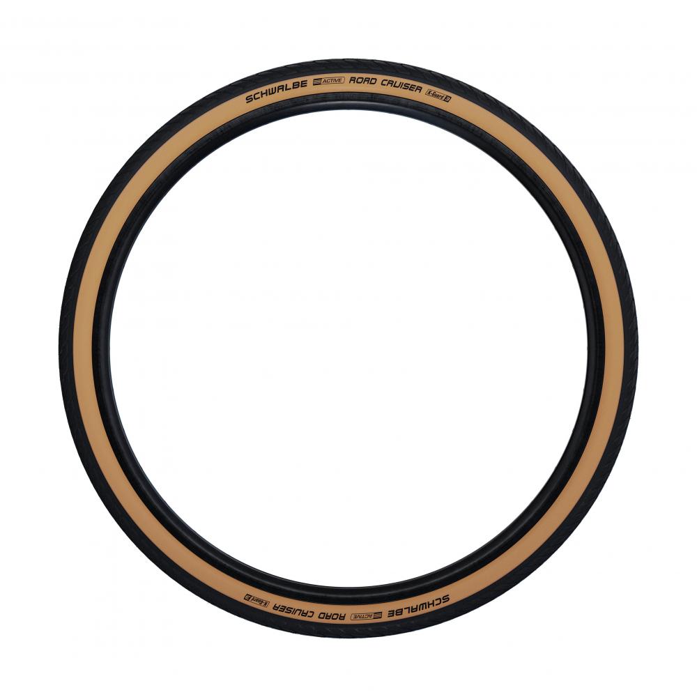 Schwalbe Road Cruiser 28x1.40 Fahrradreifen mit beiger Seitenwand, K-Guard Pannenschutz für City- und Tourenräder